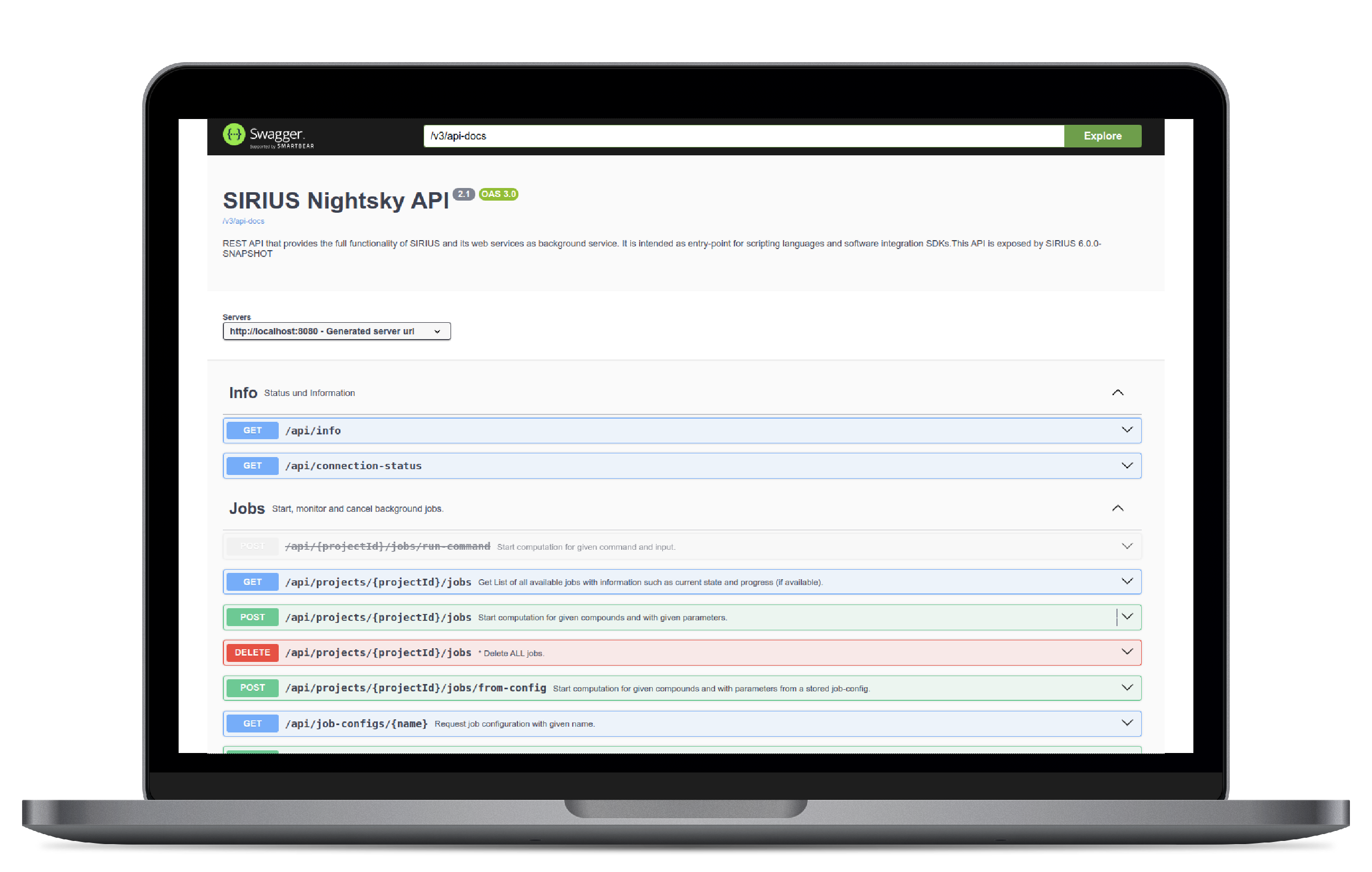 SIRIUS feature: API