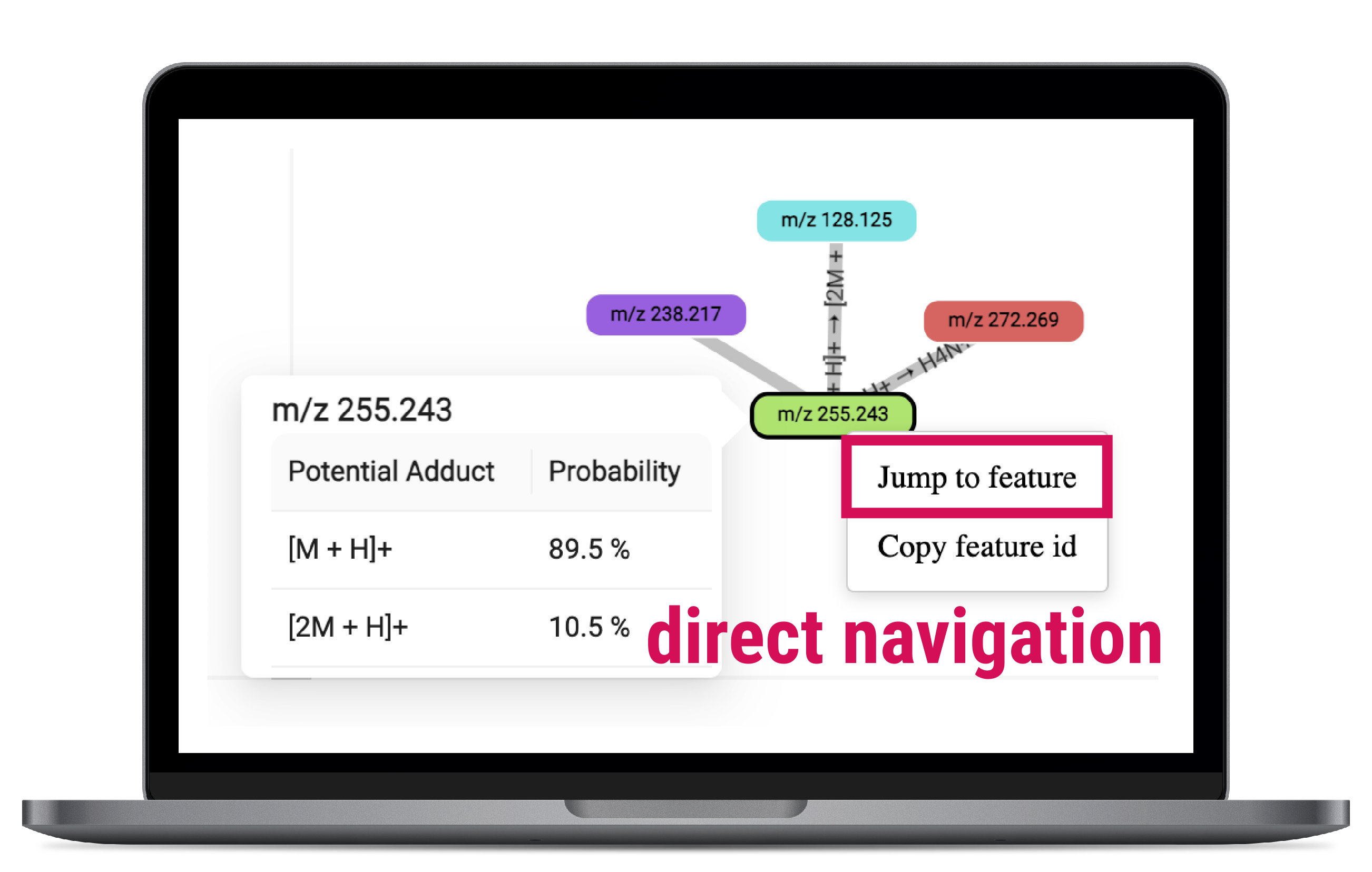 SIRIUS feature: direct navigation