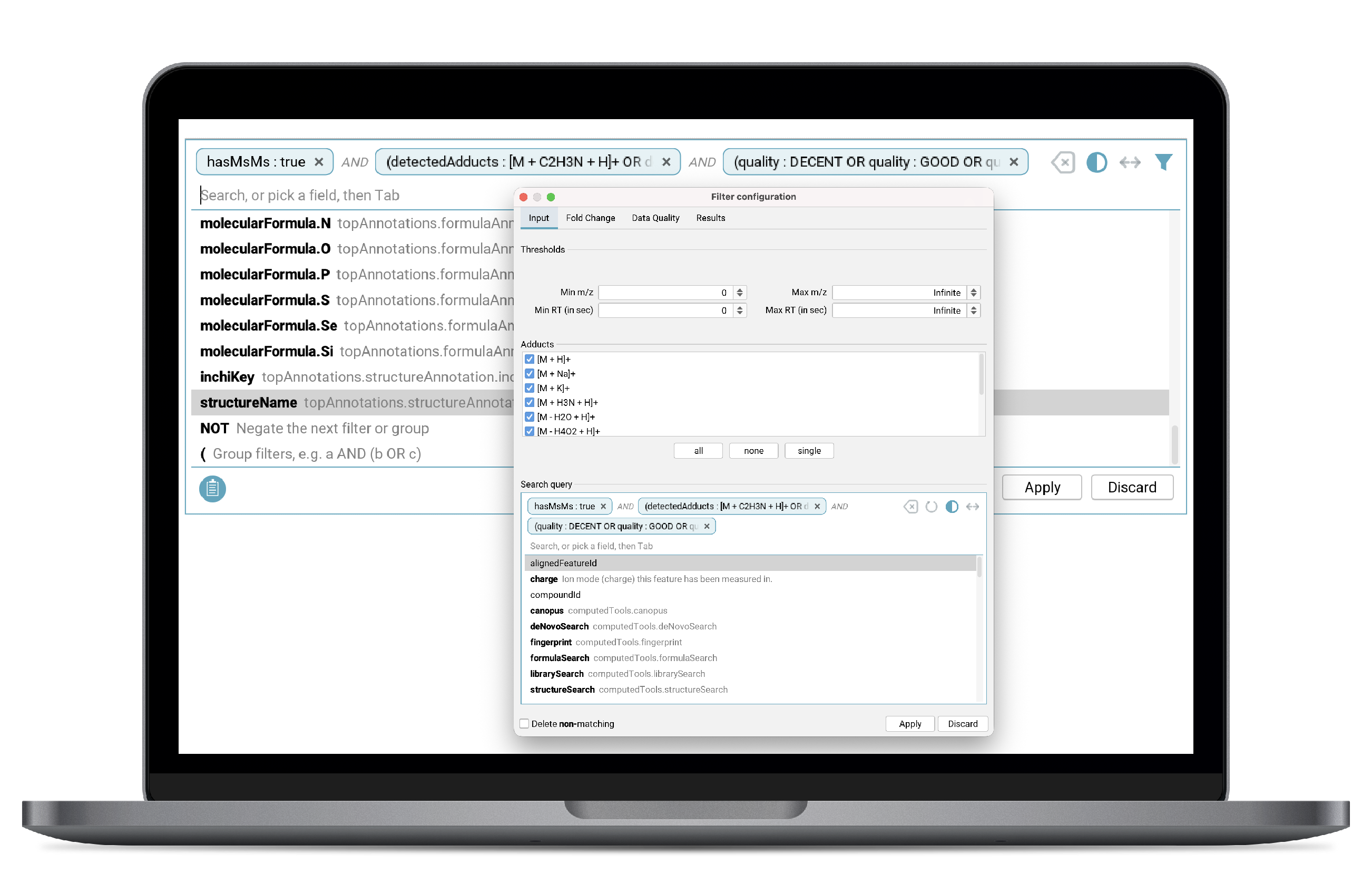 SIRIUS feature: Faster search and filter