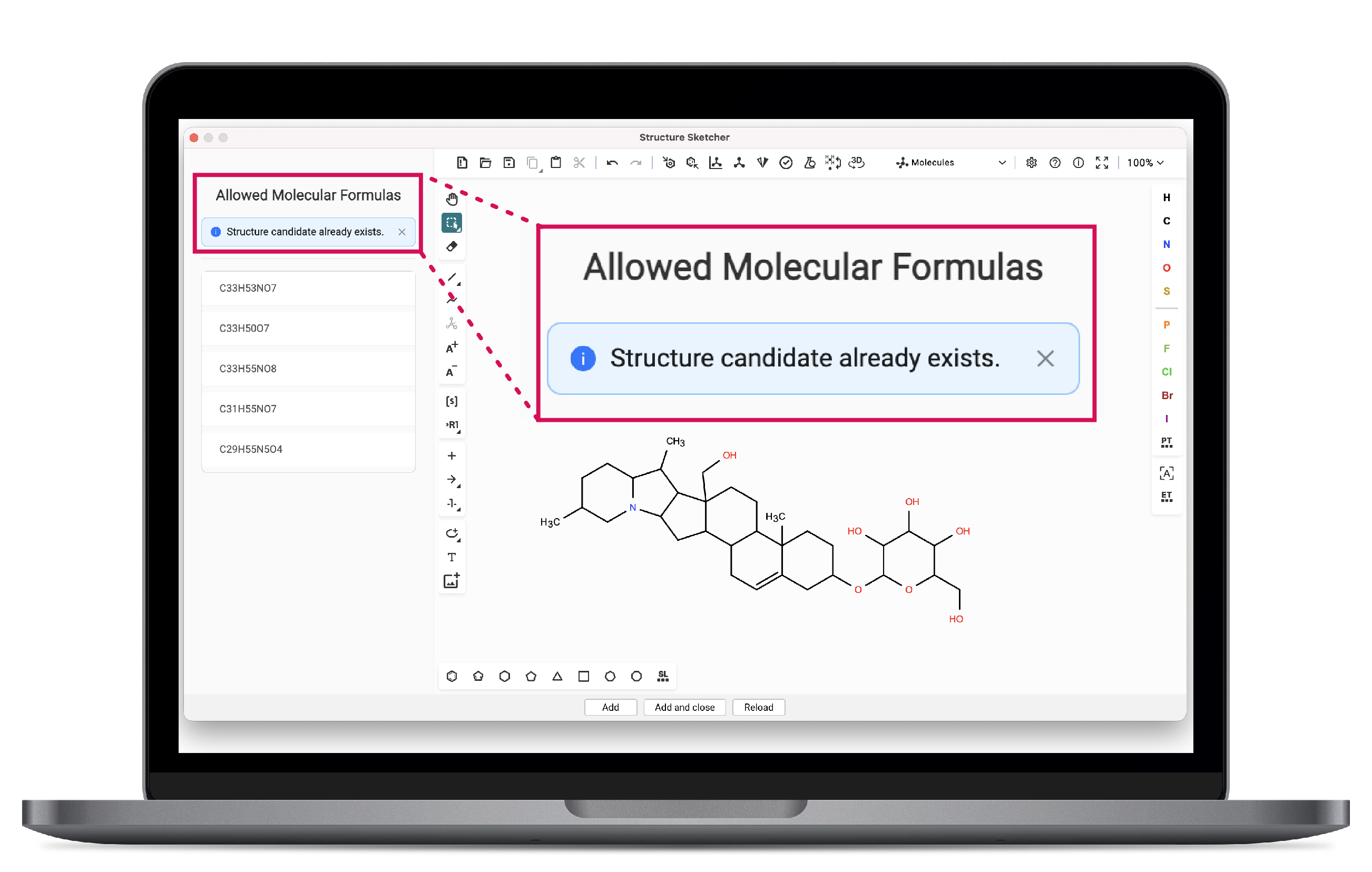 SIRIUS feature: Sketcher duplicate check